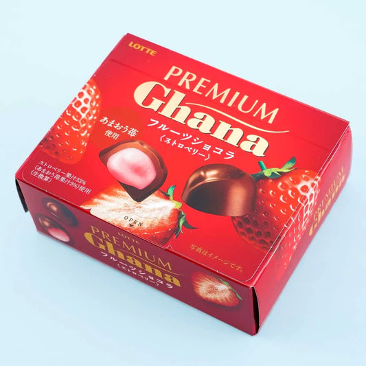 Lotte Premium Ghana Fruit Chocolate - Strawberry